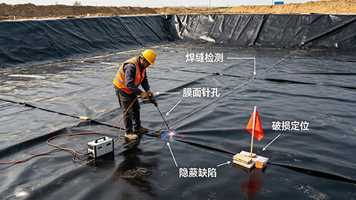 土工膜防滲工程為什么要進行 “滲漏探測” 而不只靠焊縫檢測？